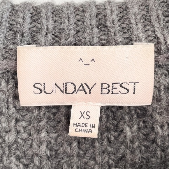 Sunday Best Cropped Sweater (Grey) - Picture 5 of 9